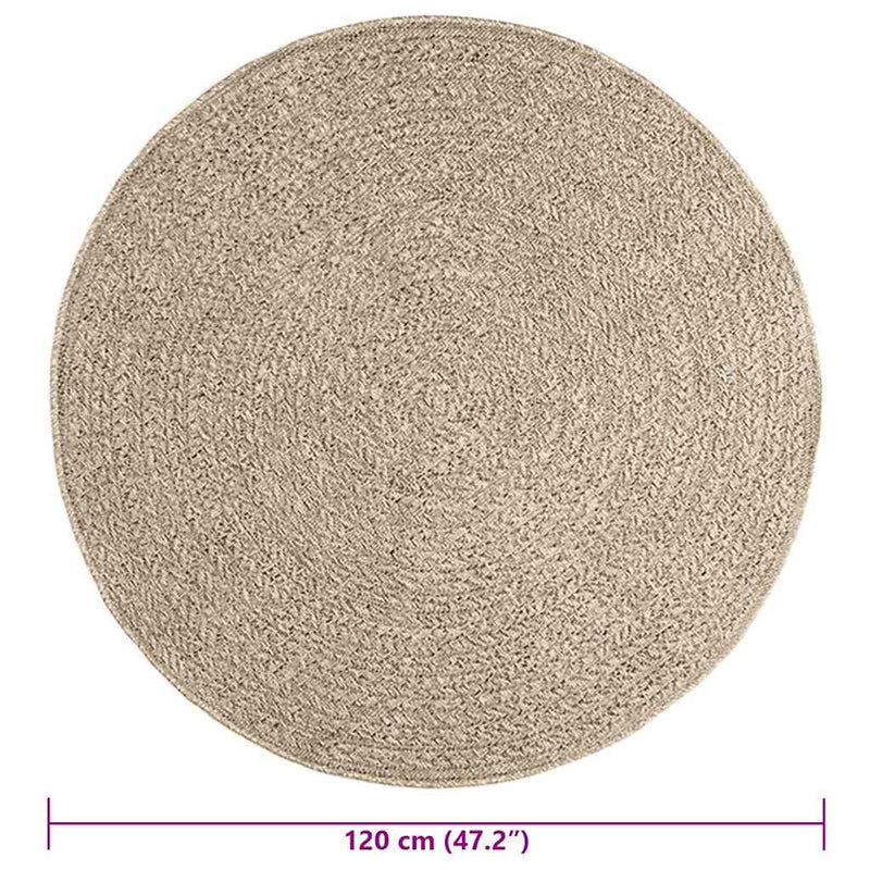 Vloerkleed Zizur Binnen En Buiten Jute Look Beige