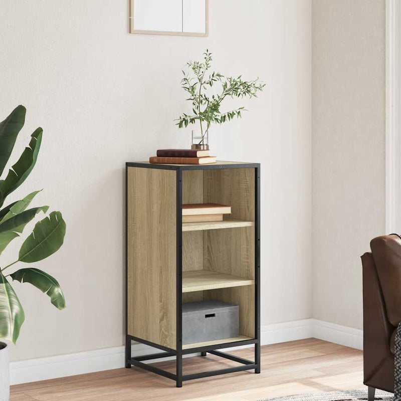 Dressoir 35,5X35X76 Cm Bewerkt Hout En Metaal Kleur