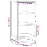 Dressoir 35,5X35X76 Cm Bewerkt Hout En Metaal Kleur