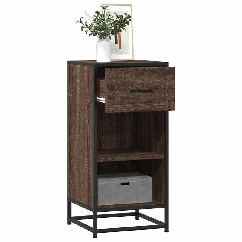 Dressoir 35,5X35X76 Cm Bewerkt Hout En Metaal