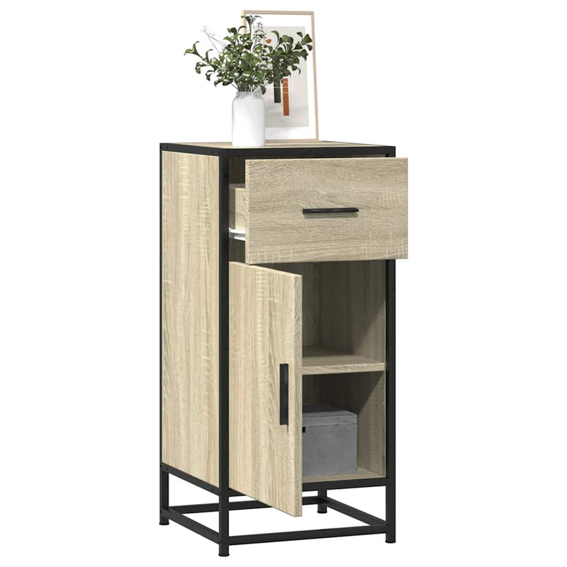 Dressoir 35,5X35X76 Cm Bewerkt Hout En Metaal
