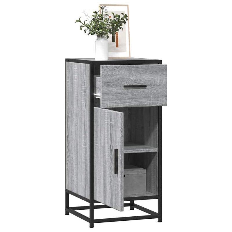 Dressoir 35,5X35X76 Cm Bewerkt Hout En Metaal