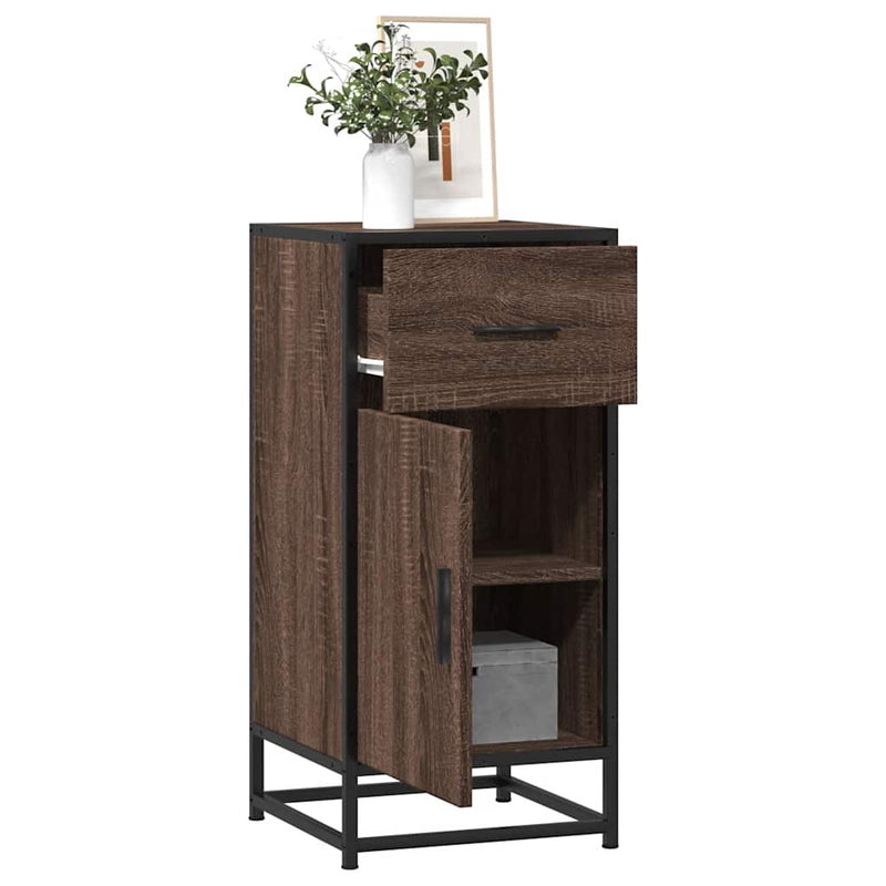 Dressoir 35,5X35X76 Cm Bewerkt Hout En Metaal