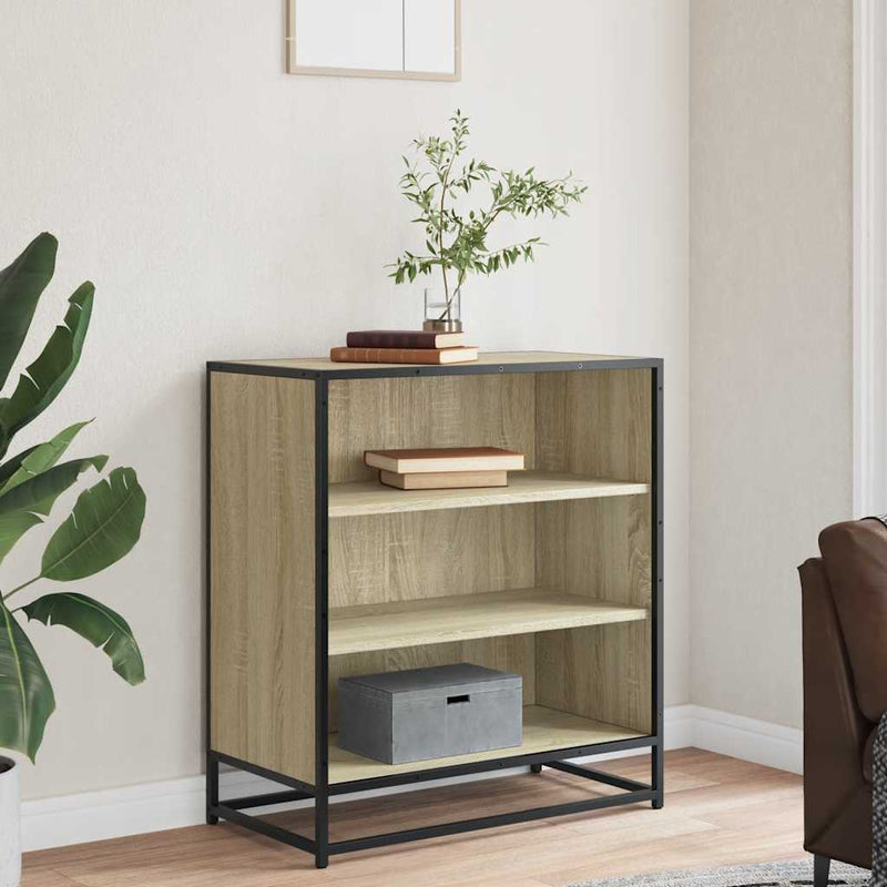 Dressoir 68X35X76 Cm Bewerkt Hout En Metaal Kleur