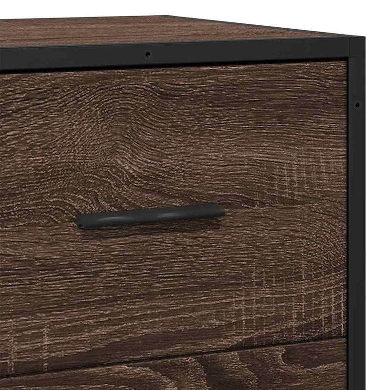 Dressoir 68X35X76 Cm Bewerkt Hout
