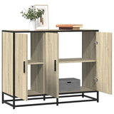 Dressoir 94X35X76 Cm Bewerkt Hout