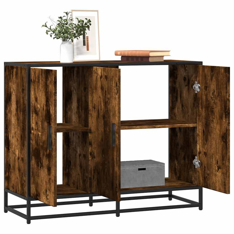 Dressoir 94X35X76 Cm Bewerkt Hout