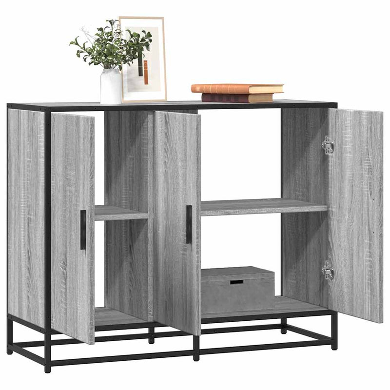 Dressoir 94X35X76 Cm Bewerkt Hout