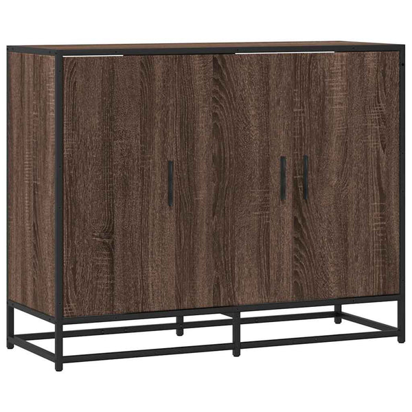 Dressoir 94X35X76 Cm Bewerkt Hout