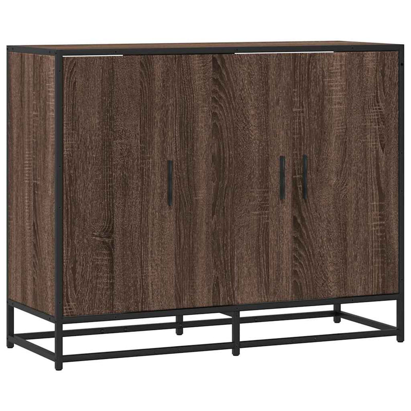 Dressoir 94X35X76 Cm Bewerkt Hout