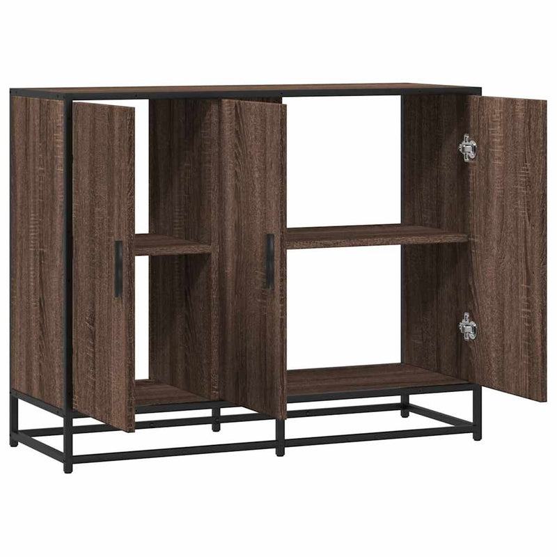 Dressoir 94X35X76 Cm Bewerkt Hout