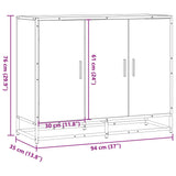 Dressoir 94X35X76 Cm Bewerkt Hout