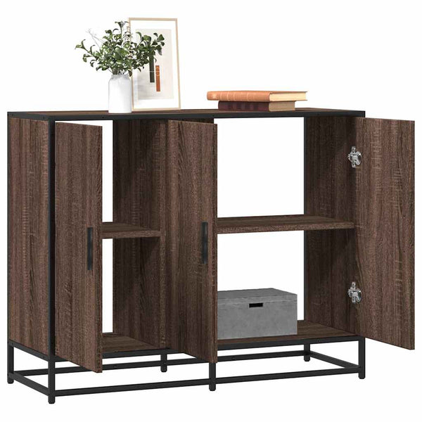 Dressoir 94X35X76 Cm Bewerkt Hout