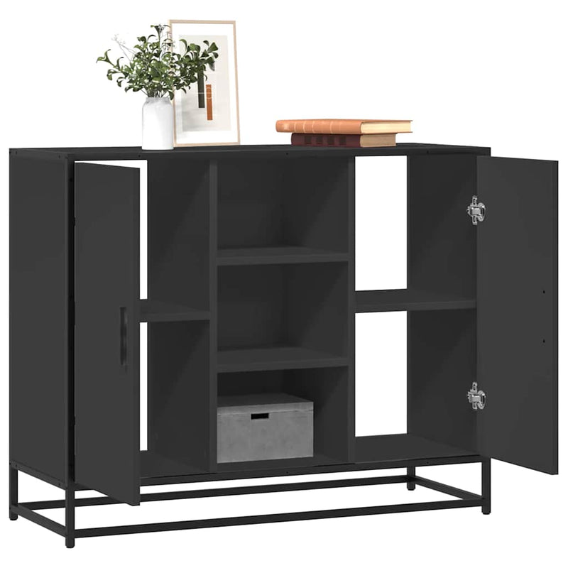 Dressoir 92X35X76 Cm Bewerkt Hout Kleurig
