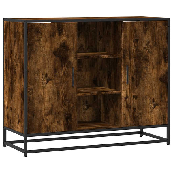 Dressoir 92X35X76 Cm Bewerkt Hout Kleurig