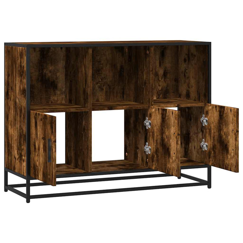 Dressoir 100X35X76 Cm Bewerkt Hout Kleurig
