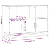 Dressoir 100X35X76 Cm Bewerkt Hout Kleurig