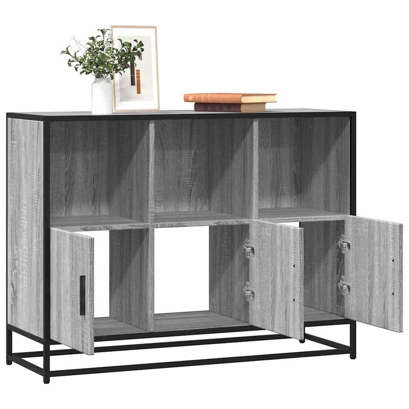 Dressoir 100X35X76 Cm Bewerkt Hout Kleurig