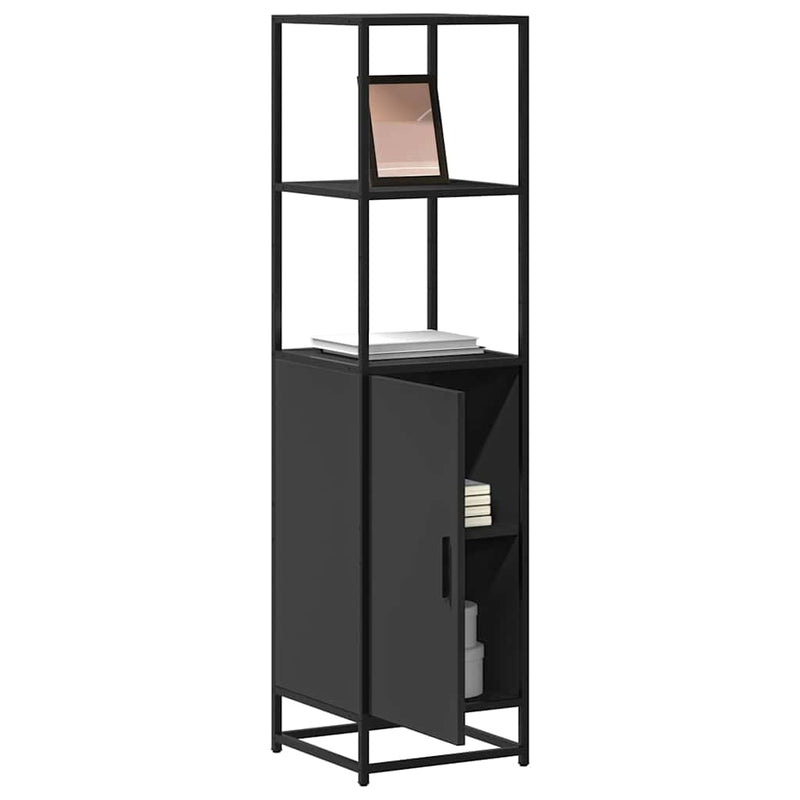 Hoge Kast 35,5X35X139 Cm Bewerkt Hout En Metaal