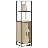 Hoge Kast 35,5X35X139 Cm Bewerkt Hout En Metaal