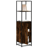 Hoge Kast 35,5X35X139 Cm Bewerkt Hout En Metaal