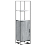 Hoge Kast 35,5X35X139 Cm Bewerkt Hout En Metaal