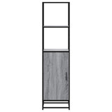 Hoge Kast 35,5X35X139 Cm Bewerkt Hout En Metaal