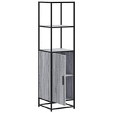 Hoge Kast 35,5X35X139 Cm Bewerkt Hout En Metaal