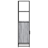 Hoge Kast 35,5X35X139 Cm Bewerkt Hout En Metaal