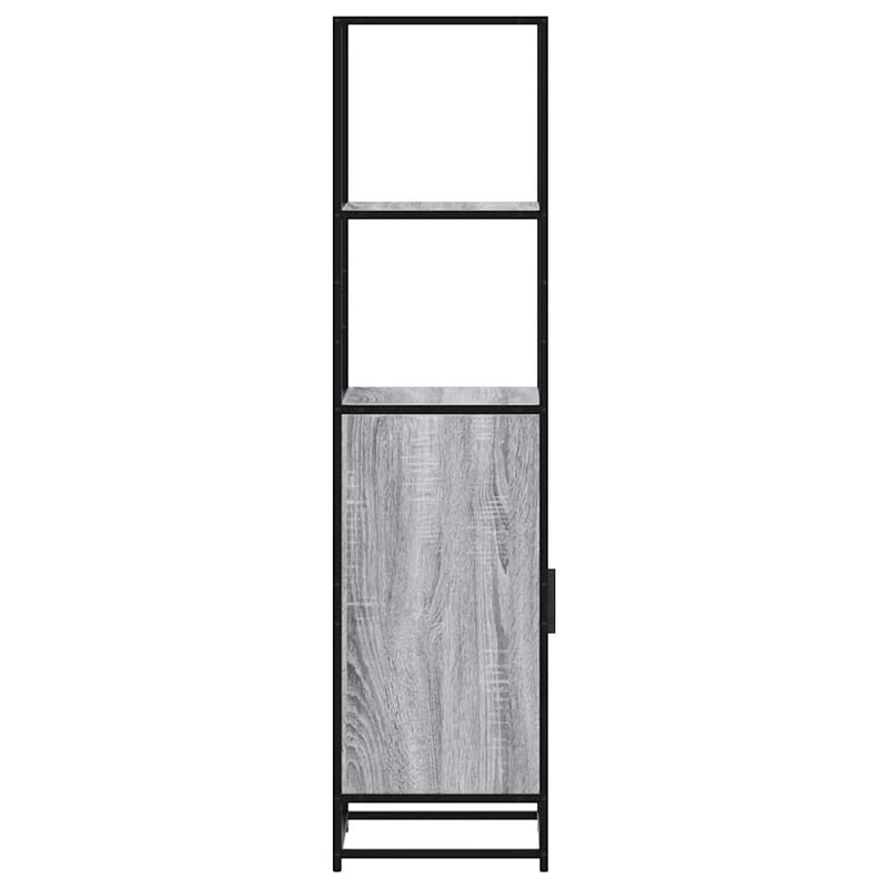 Hoge Kast 35,5X35X139 Cm Bewerkt Hout En Metaal