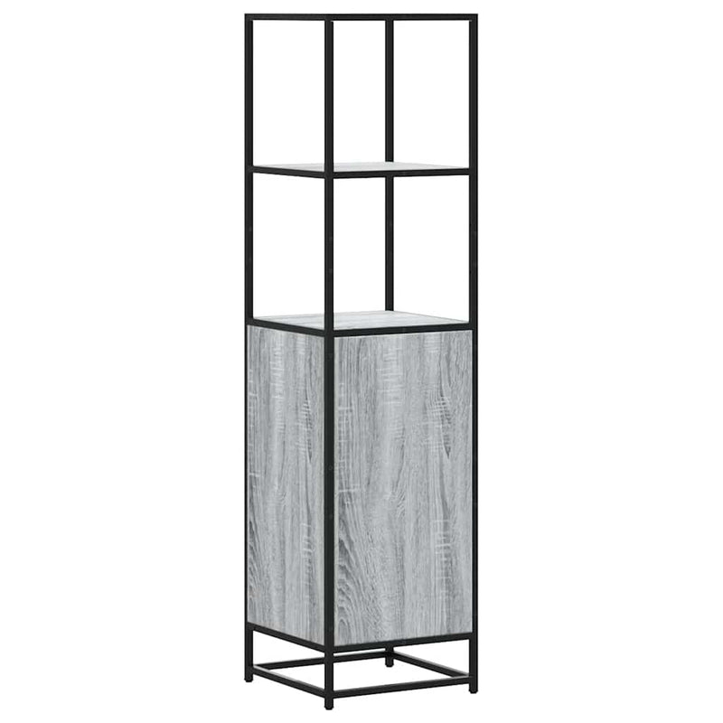 Hoge Kast 35,5X35X139 Cm Bewerkt Hout En Metaal