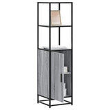 Hoge Kast 35,5X35X139 Cm Bewerkt Hout En Metaal