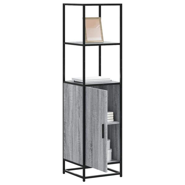 Hoge Kast 35,5X35X139 Cm Bewerkt Hout En Metaal