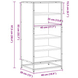 Schoenenrek 48X38X97,5 Cm Bewerkt Hout Ig