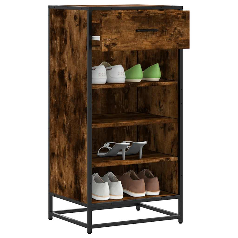 Schoenenrek 48X38X97,5 Cm Bewerkt Hout