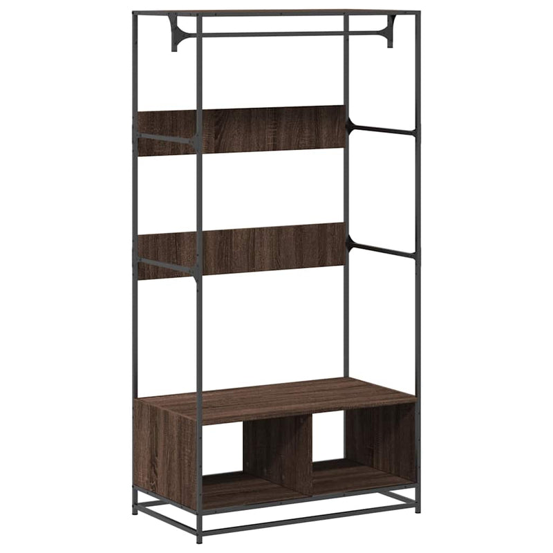 Kledingkast 90X50X180 Cm Bewerkt Hout Ig