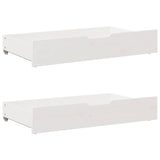Bedlades 2 St Met Wieltjes 80X55X17 Cm Massief Grenenhout