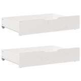 Bedlades 2 St Met Wieltjes 80X55X17 Cm Massief Grenenhout