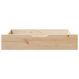Bedlades 2 St Met Wieltjes 80X55X17 Cm Massief Grenenhout