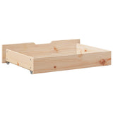 Bedlades 2 St Met Wieltjes 80X55X17 Cm Massief Grenenhout
