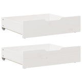 Bedlades 2 St Met Wieltjes 80X55X17 Cm Massief Grenenhout