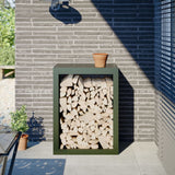 Haardhoutrek Staal Zwart