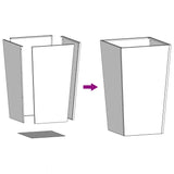 Plantenbak Staal Antracietkleurig