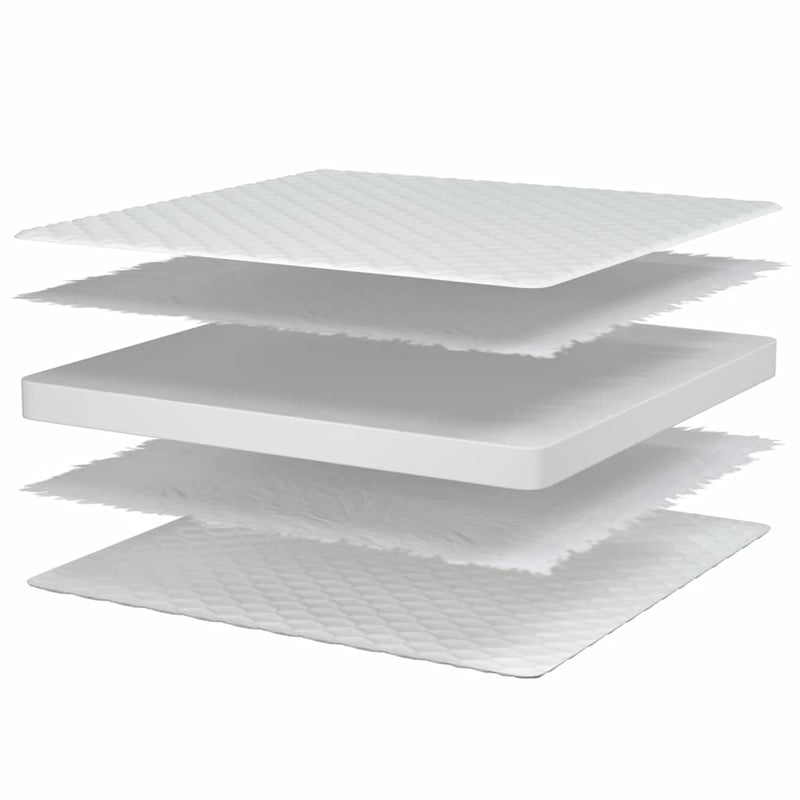Traagschuimmatras 90X190X17 Cm Zacht Wit