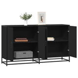 Dressoir 134X35X76 Cm Bewerkt Hout Eikenkleurig