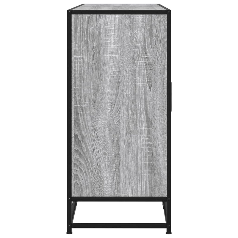 Dressoir 134X35X76 Cm Bewerkt Hout Eikenkleurig