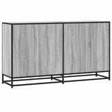 Dressoir 134X35X76 Cm Bewerkt Hout Eikenkleurig