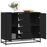 Dressoir 92X35X76 Cm Bewerkt Hout Kleurig