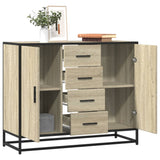 Dressoir 92X35X76 Cm Bewerkt Hout Kleurig