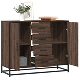 Dressoir 92X35X76 Cm Bewerkt Hout Kleurig